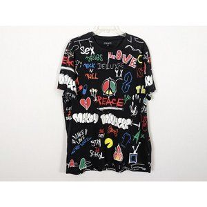 Mckoy Deluxxe New York short sleeve Graffiti colorful‎ Tee Tshirt size XL
